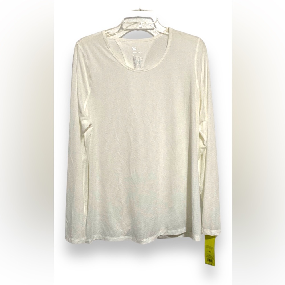 ALL IN MOTION Stripped White Top Open Back Women Top Sz XXL